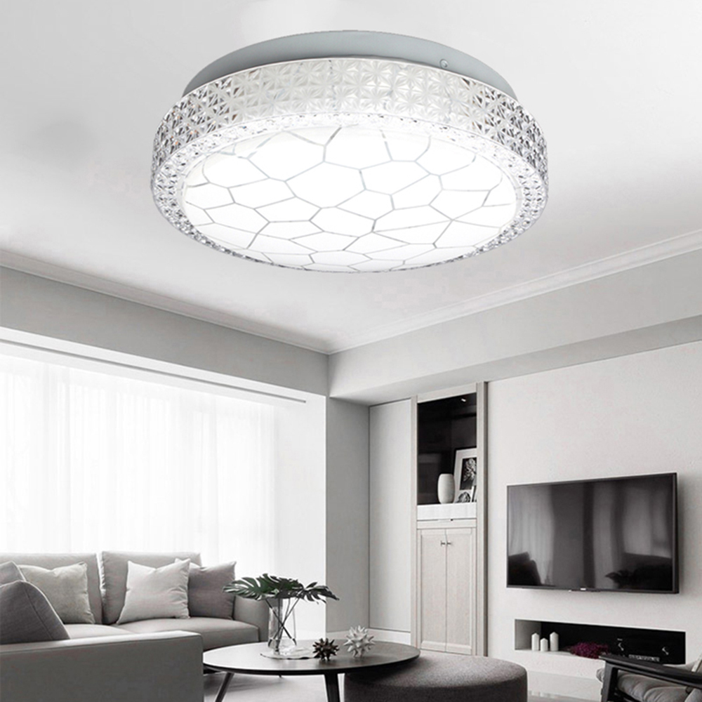 Details About 12w Led Crystal Flush Mount Ceiling Down Light Modern Home Bedroom Lampshades