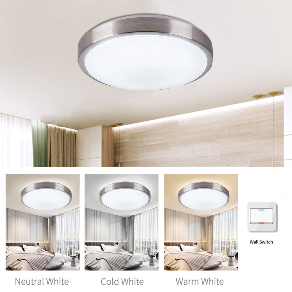 48w 72w Round Led Flush Mount Ceiling Lights Aluminum Border