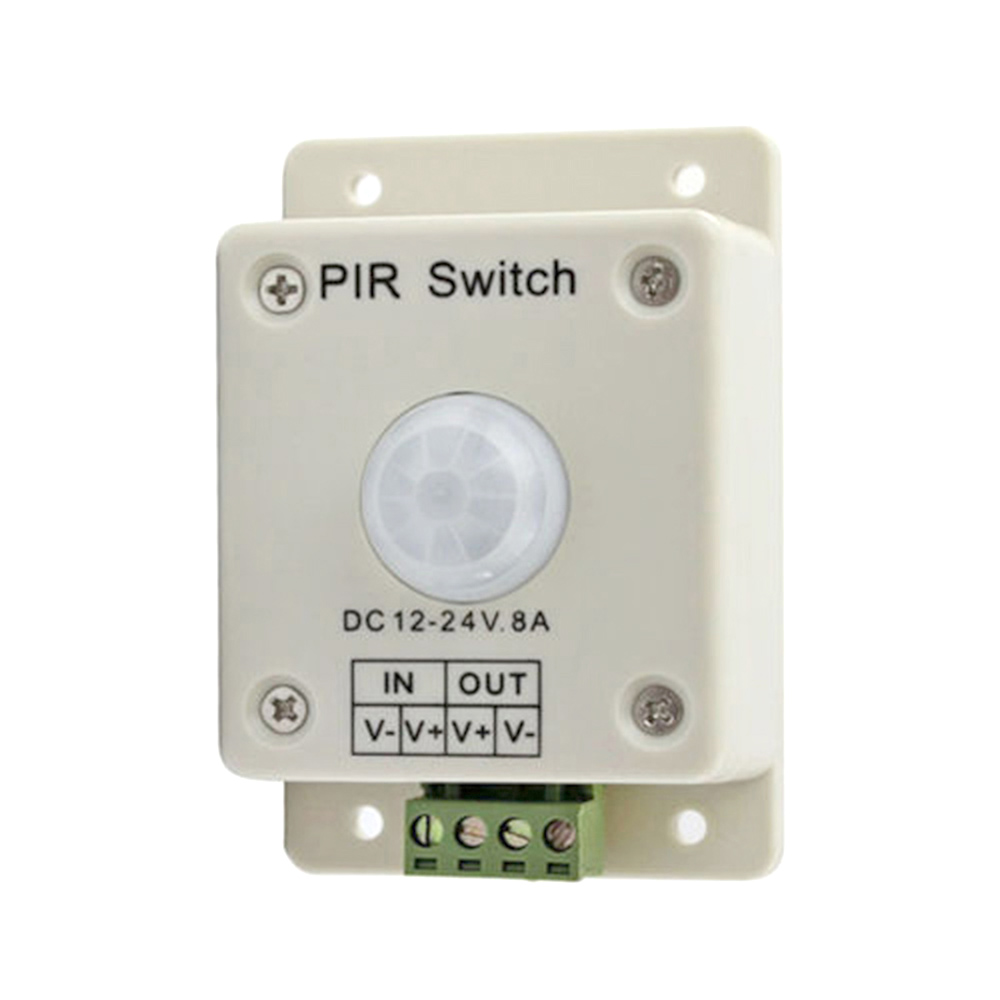 DC 12V24V 8A Automatic LED PIR Motion Sensor Dimmer Switch for Home