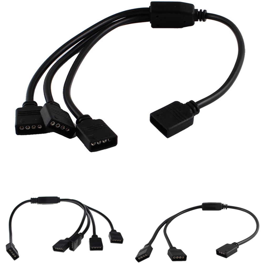 LED Streifen RGB 4 Pin Buchse auf Buchse Verlängerungskabel 1,5 m Weiß Y UE
