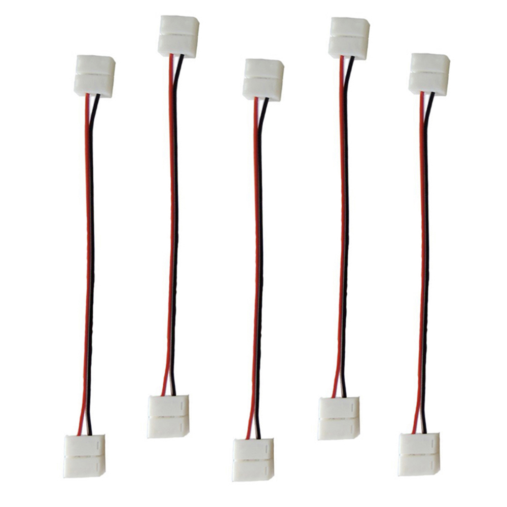 5x Netzteil Trafo Adapter Verbindung SchnellVerbinder einfarbige SMD LED Strip