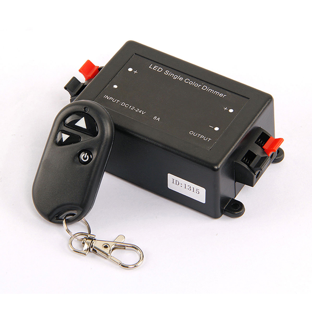 Single Color LED Strip Lights RF Wireless Remote Dimmer Controller DC