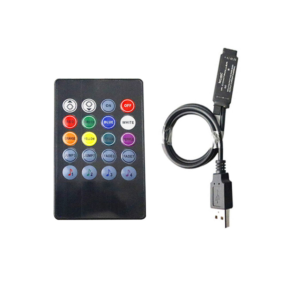 20Key IR Sound Sensor Musik-Fernbedienung für RGB 5050 3528 LED-Lichtstreifen