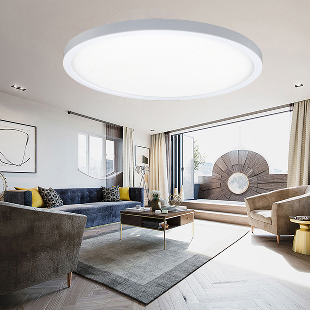 Details About White 9w 18w 24w Round Ultra Thin Flush Mount Led Ceiling Light Fitting Bedroom