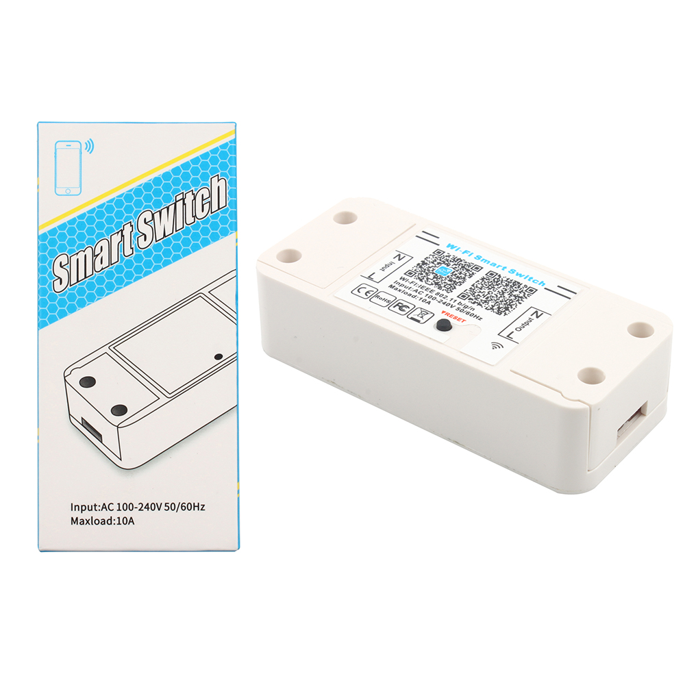 New 230V 10A WiFi Smart Switch Schalter Power Monitor Sprachsteuerung For Alexa